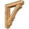 Ekena Millwork Balboa Arts and Crafts Rough Sawn Bracket w/ Offset Brace, Western Red Cedar, 8"W x 40"D x 44"H BKT0806X40X44BOA03RWR - alternate 1